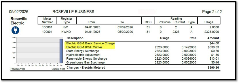 Gs-1 bill example